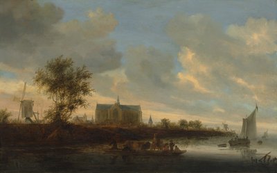 Vista de la Ciudad de Alkmaar de Salomon Ruysdael