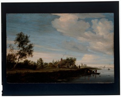 Una casa junto al río de Salomon van Ruisdael or Ruysdael