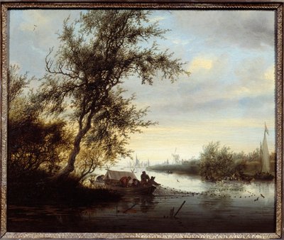 Hermanas en un bote de Salomon van Ruisdael or Ruysdael