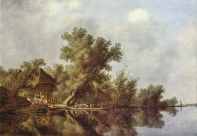 Paisaje fluvial de Salomon van Ruysdael
