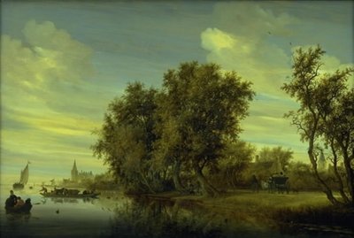 El camino a lo largo del río de Salomon van Ruysdael