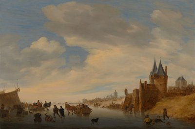 Paisaje invernal cerca de Arnhem de Salomon van Ruysdael