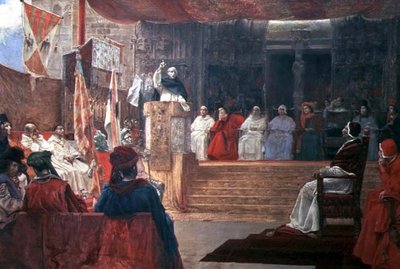 El compromiso de Caspe en 1412 (óleo sobre lienzo) de Salvador Viniegra y Lasso de la Vega