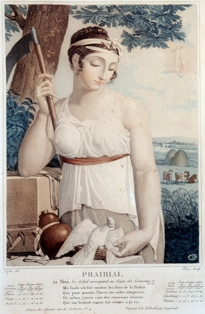 Calendario revolucionario del 21 de mayo: “Prairial: El sol está en el signo de Géminis” de Salvadore Tresca