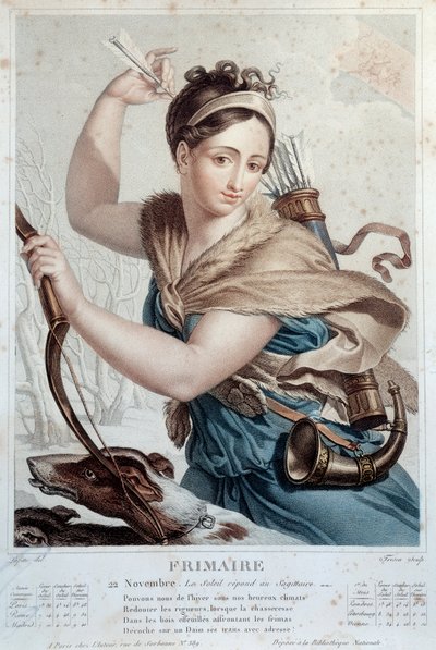 Calendario revolucionario del 22 de noviembre: Frimaire: El sol responde al sagitario de Salvadore Tresca