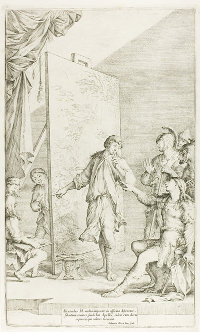 Alejandro en el Estudio de Apeles de Salvator Rosa