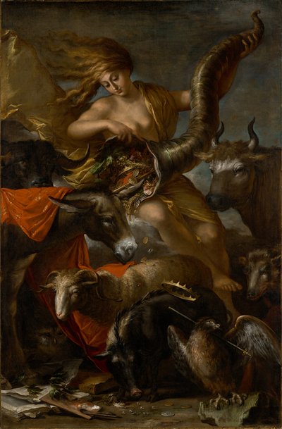 Alegoría de la fortuna de Salvator Rosa