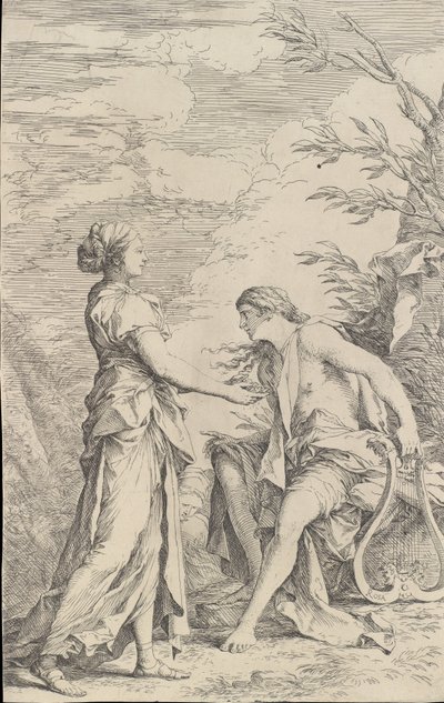 Apolo y la Sibila de Cumas, ca. 1661 de Salvator Rosa