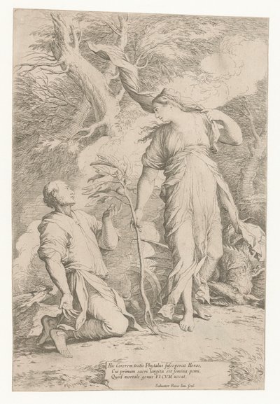 Ceres y Phytalus de Salvator Rosa
