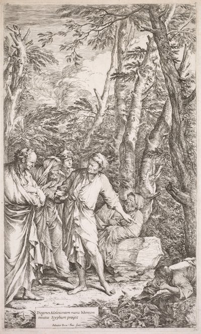 Diógenes y su Copa de Salvator Rosa