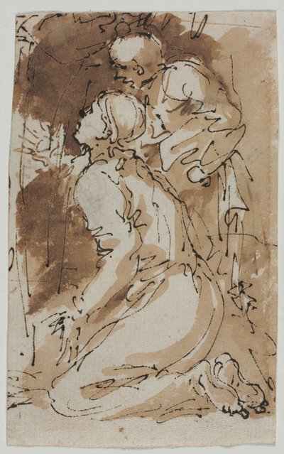 Estudios de figuras, c. 1640-1649 de Salvator Rosa