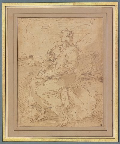 San Francisco, boceto. 1649-60 de Salvator Rosa