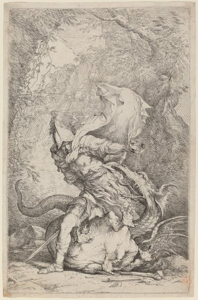 Jason y el Dragón de Salvator Rosa