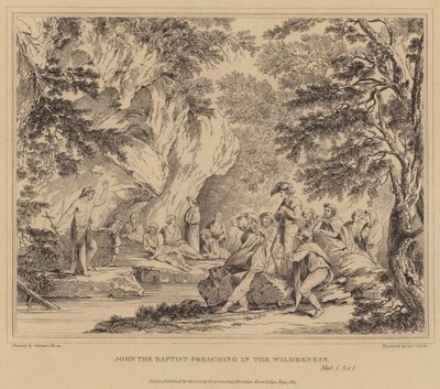 Juan el Bautista predicando en el desierto, Mateo de Salvator Rosa