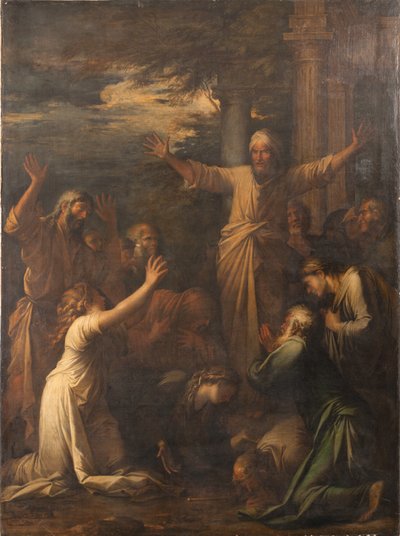Jonás Predicando al Pueblo de Nínive de Salvator Rosa