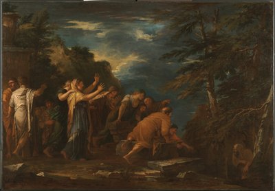 Pitágoras emergiendo del inframundo de Salvator Rosa