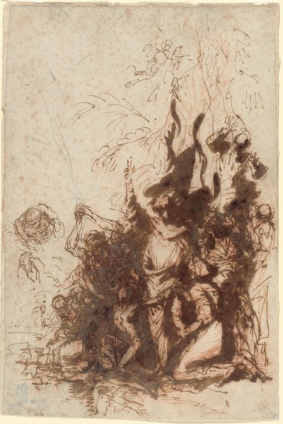 Resurrección de Lázaro de Salvator Rosa