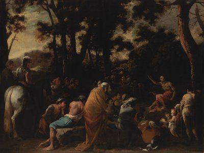Predicación de San Juan Bautista de Salvator Rosa