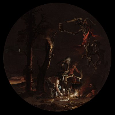 Escenas de Brujería: Tarde, c. 1645-1649 de Salvator Rosa