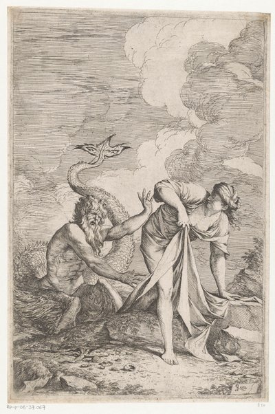 Scylla huye de Glaucus de Salvator Rosa