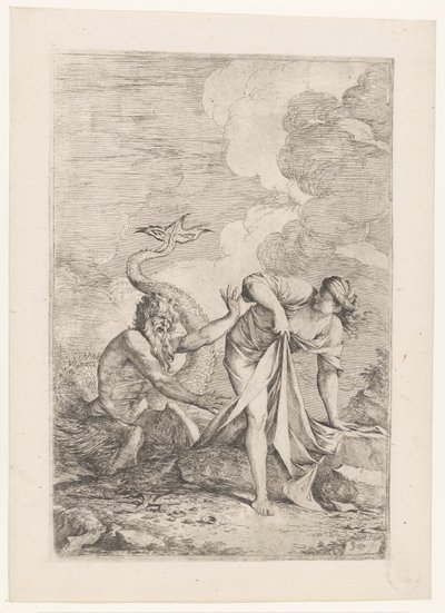 Scylla huye de Glaucus de Salvator Rosa