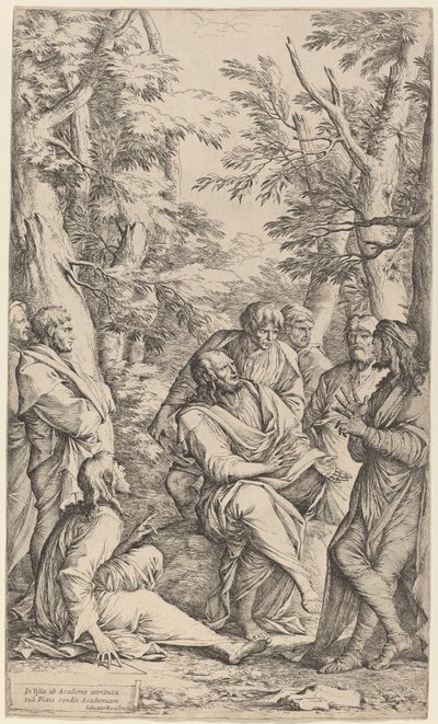 La Academia de Platón de Salvator Rosa