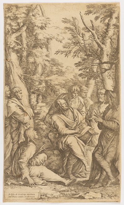 La Academia de Platón de Salvator Rosa