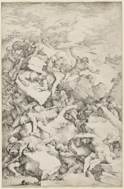 La caída de los gigantes de Salvator Rosa