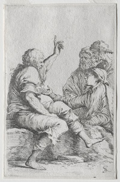 La serie de figurines: Figurín, 1656-57 de Salvator Rosa