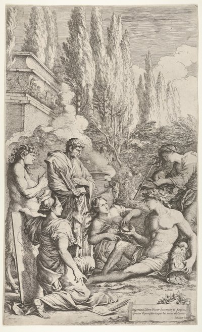 El Genio de Salvator Rosa, ca. 1662 de Salvator Rosa