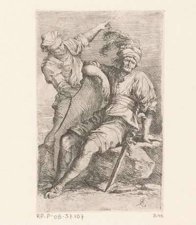dos soldados Figuras pequeñas (título de la serie) Figura (título de la serie) de Salvator Rosa