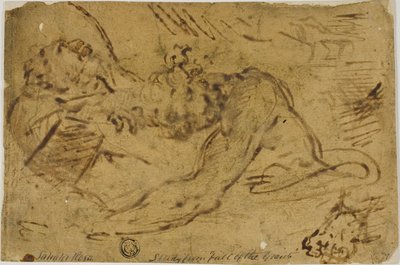 Dos figuras de agarre de Salvator Rosa