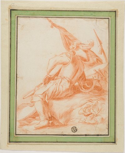 Guerrero en reposo de Salvator Rosa
