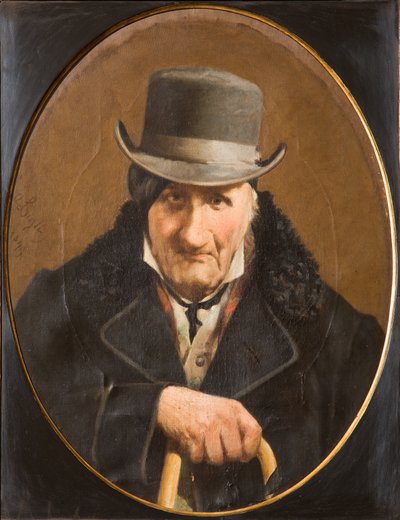 Retrato de un hombre (óleo sobre lienzo) de Salvatore Albano