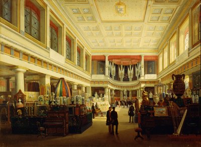 Primera exposición industrial en Nápoles en la Sala Tarsia en 1854, Salvatore Fergola de Salvatore Fergola