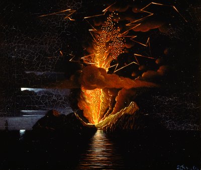 Isla del Rey Fernando, hacia 1831 (óleo sobre lienzo) de Salvatore Fergola