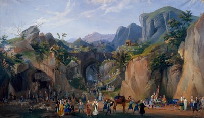 Escena del belén real de Fernando II de Salvatore Fergola