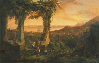 Vista de Casamicciola en Ischia de Salvatore Giusti