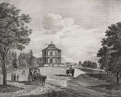 Prater de Viena, Austria, litografía de Salvatore Puglia del Poliorama Pittoresco, n 34, 29 de marzo de Salvatore Puglia