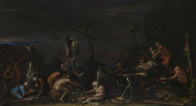 Brujas en sus encantamientos, c. 1646 de Salvatore Rosa