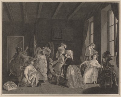 Los preparativos para el ballet de Salvatore Tresca after Nicolas Lavreince