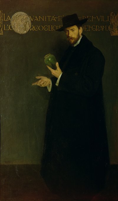 Retrato de Galileo Chini (1873-1956) (óleo sobre lienzo) de Salvino Tofanari