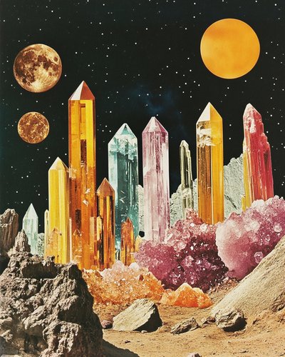 Ciudad Cósmica de Cristal de Samantha Hearn