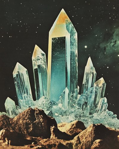 Paisaje de cristales cósmicos de Samantha Hearn