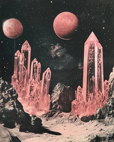 Paisaje de cristales cósmicos de Samantha Hearn