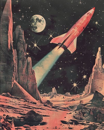 Aventura espacial retro de Samantha Hearn