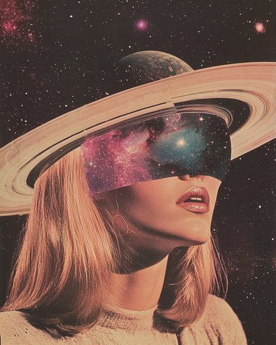 Mujer espacial surrealista de Samantha Hearn