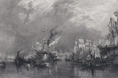 El Puerto de Londres (grabado) de Samuel (after) Bough