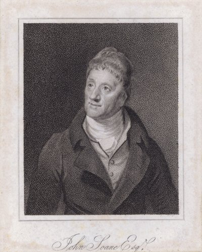 Sir John Soane, arquitecto y coleccionista inglés (grabado) de Samuel (after) Drummond