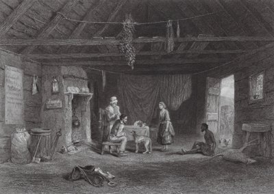 Australia Cabaña del pastor australiano (grabado) de Samuel (after) Prout